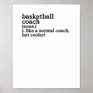 Poster Treinador De Basquete Como Um Treinador Normal Mas
