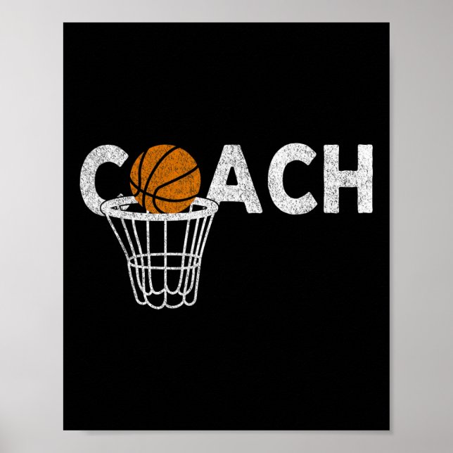 Poster Treinador de Basquete de Treinamento em Basquete d (Frente)