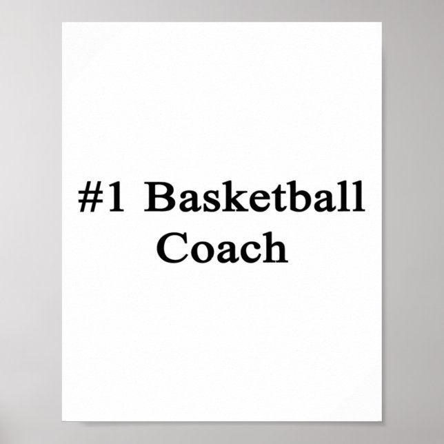 Poster Treinador de basquete nº 1 (Frente)