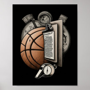 Poster Treinador de Basquete - S