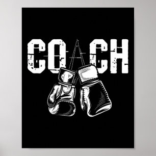 Poster Treinador de Boxe - Kickboxing Kickboxer Academia
