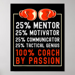 Poster Treinador De Boxing Dizendo Para O Motivador Da Eq