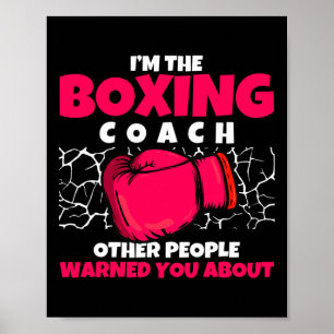 Poster Treinador de Clube de Boxe do Treinador de Boxe Ki