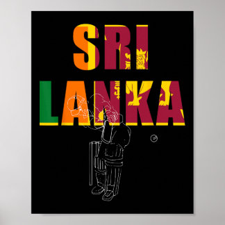 Poster Treinador de críquete do Sri Lanka 