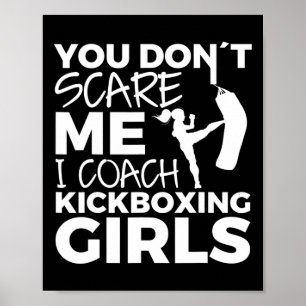 Poster Treinador de Garotas de Kickboxing