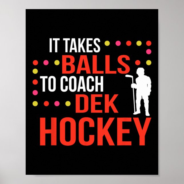 Poster Treinador de Hockey Dek (Frente)