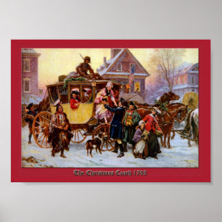 Poster Treinador de Natal 1795, por Jean Leon Ferris Impr