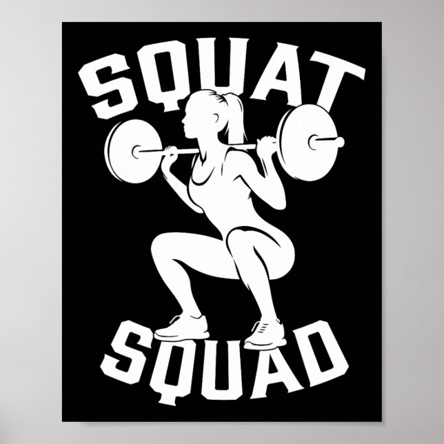 Poster Treinador de Parceiro de Workout ao Quadrado em Qu (Frente)