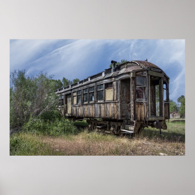 Pôster Treinador de Passageiros da Ferrovia - Nevada City (Frente)