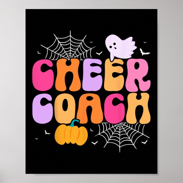 Poster Treinador de Torcida - Torcedora de Halloween Pres (Frente)