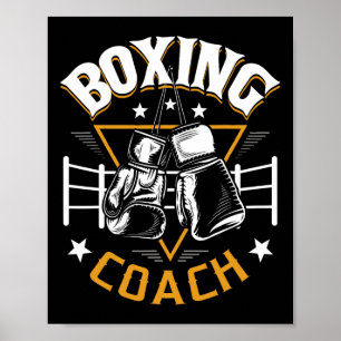 Poster Treinador em Boxing - Kickboxer Gym Boxer 1