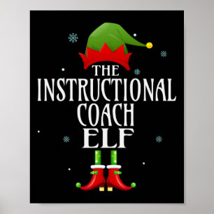 Poster Treinador Instrutivo Elf Xmas Correspondente Grupo