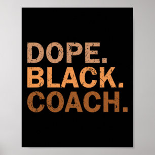 Poster Treinador Negro Droga Melanina Mês Africano Treina