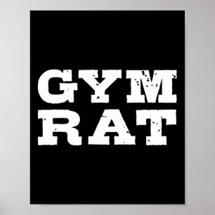 Poster Treinador Rat Funny Bodybuilding 1