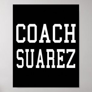 Poster Treinador Suarez Futebol Personalizado Futebol Tim
