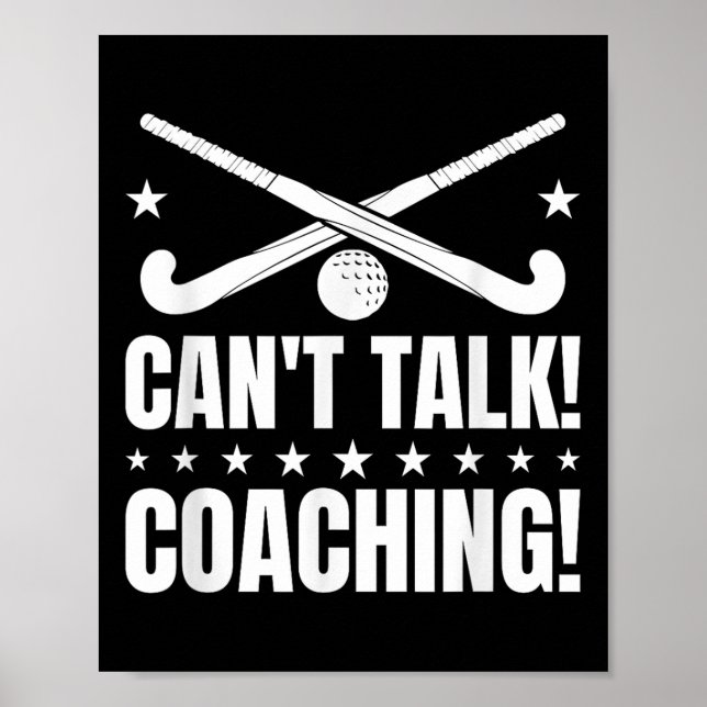 Poster Treinamento Can't Talk - Treinador de Hóquei de Ca (Frente)