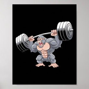 Poster Treinamento de academia de condicionamento físico