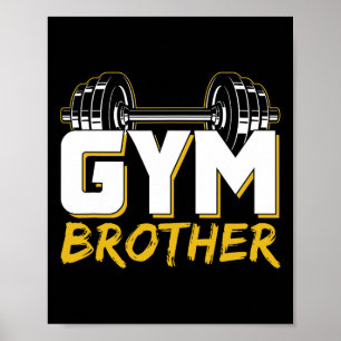 Poster Treinamento de Irmão de Academia Treinamento Fitne