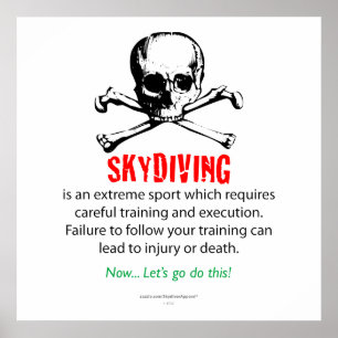 Poster Treinamento de Skydiving