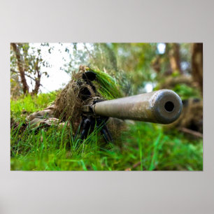 Poster Treinamento do atirador furtivo