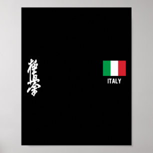 Poster Treinamento do Dojo Kyokushinkai Karate Itália Ban