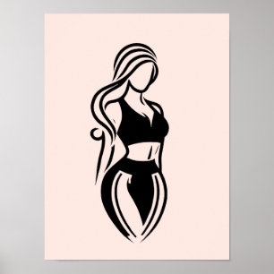 Poster Treinamento Personalizado de Aptidão Física Femini