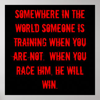 Poster Treinar para ganhar!