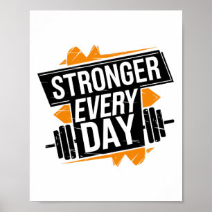 Poster Treino de academia engraçado fitness musculação es