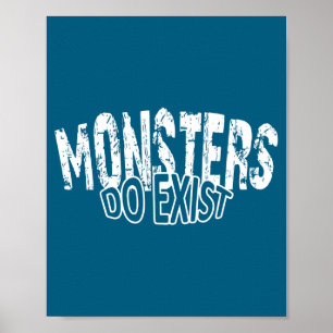Poster Treino de Existência de Monstros Retro Ferro