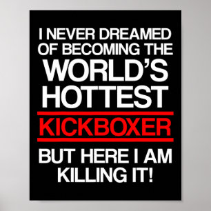 Poster Treino de Kick Boxing Sonhado com Kickboxing