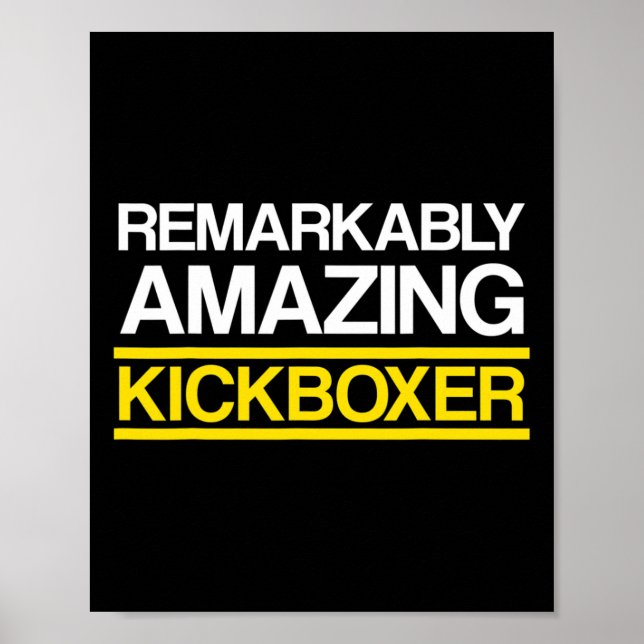 Poster Treino de Kickboxing Incrível de Boxe  (Frente)