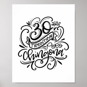 Pôster Treintona Pero Chingona