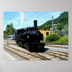 Poster Trem a vapor em Blonay