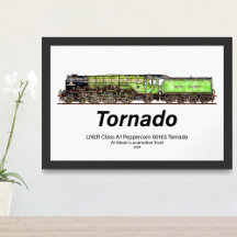 Trem a Vapor Vintage Tornado Locomotiva Inglesa 