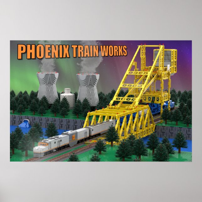 Poster Trem Atômico PTW na Ponte (Frente)