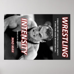 PÔSTER TREM COMO UM HOMEM LOUCO - WRESTLE