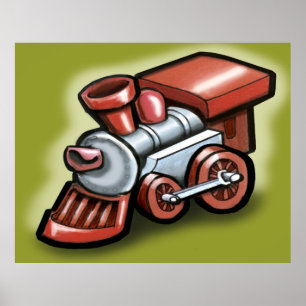 Poster Trem de Brinquedo