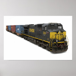 Poster Trem de Carga de Dessalinização