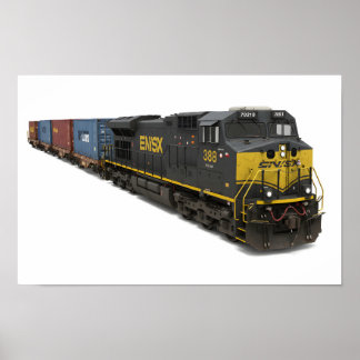 Poster Trem de Carga de Dessalinização