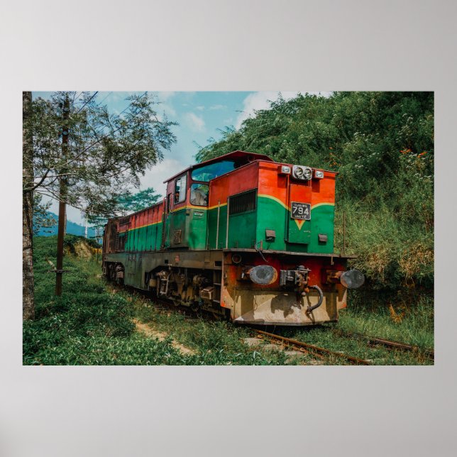 Poster Trem de dessalinização Sri Lanka (Frente)