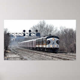 Pôster Trem de Passageiros Clássico Americano