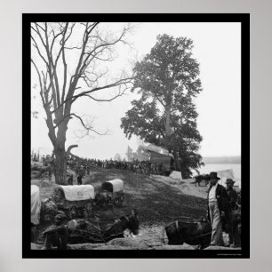 Pôster Trem de vagão 1864 da campanha de região selvage