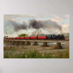 Pôster Trem que cruza o rio de Otaki