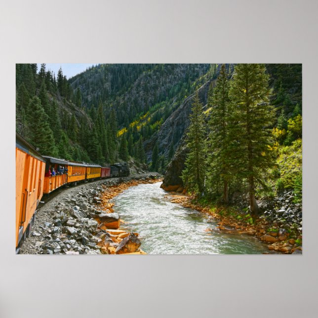 Poster Trem Seguindo o Rio Animas, Colorado (Frente)