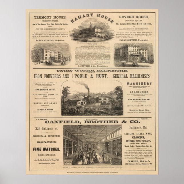 Pôster Tremont House, Hotel Boston Nahant House (Frente)