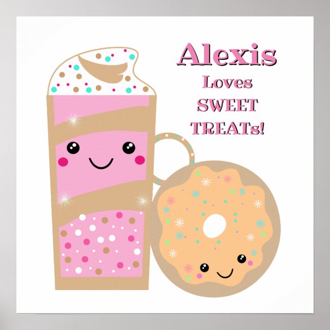 Poster Tremores Personalizados E Doentes Rosquinhas (Frente)