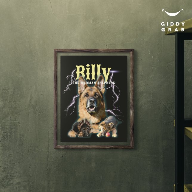 Pôster Trendy Bootleg Personalizado Cachorro 90s (Criador carregado)