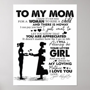 Poster Trendy Gift   Carta À Minha Mãe  