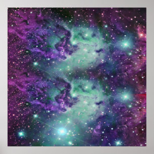 Pôster Trendy Legal Sparkly New Nebula Design