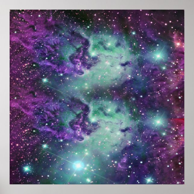 Pôster Trendy Legal Sparkly New Nebula Design (Frente)